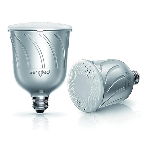2pc Pulse LED Bulb Set with Wireless Bluetooth Speaker
