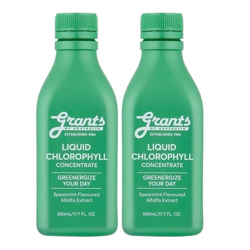 2 x 500ml Spearmint Flavoured Chlorophyll Liquid