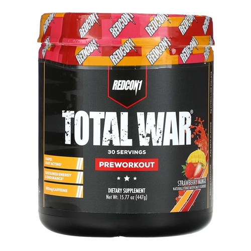 441g Strawberry Mango Flavour Total War Pre-workout Powder
