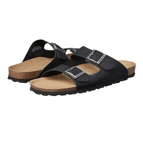 Men's Mannix Leather Double Strap Flat Sandal