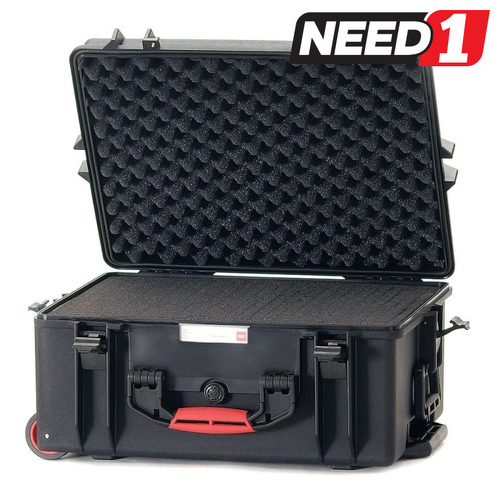Wheeled Hard Resin Case with Cubed Foam