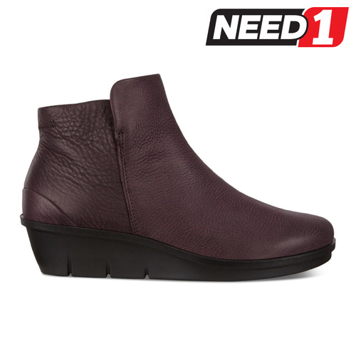 Women's Wedge Heel Side Zip Ankle Boots