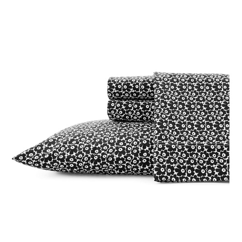 Cotton Percale Queen Size Bedding Set: Fitted Sheets, Flat Sheet & Pillowcases