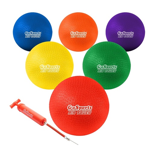 6pk Kid's Playground Balls with Carry Bag & Ball Pump