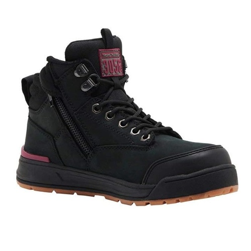 Women's 3056 Lace Up and Side Zip Safety Boots