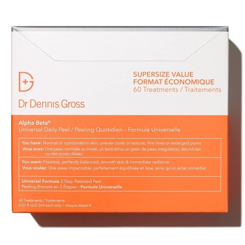 60Pk Alpha Beta Extra Strength Daily Peel Pads for Oily Skin