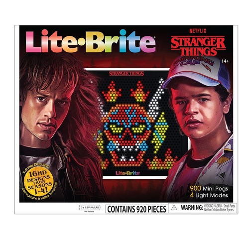 Lite-Brite Stranger Things Special Edition - Best of 4 Seasons - Featuring Icons