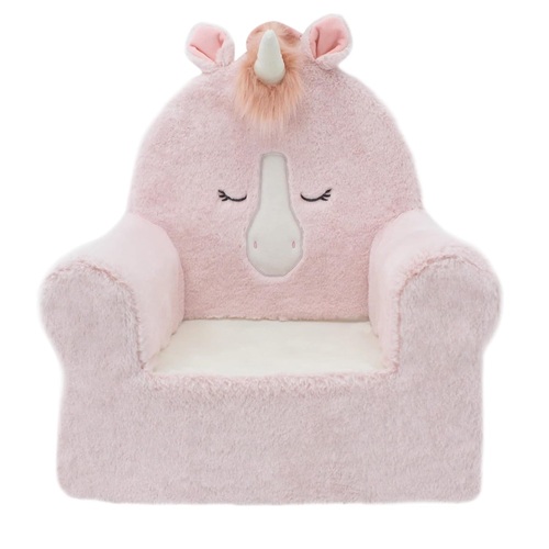 Toddler's Premium and Comfy Lounge Chair with Carrying Handle & Side Pockets