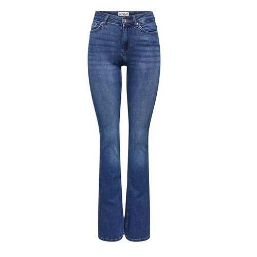 Women's Blush Mid Waisted Flared Jeans