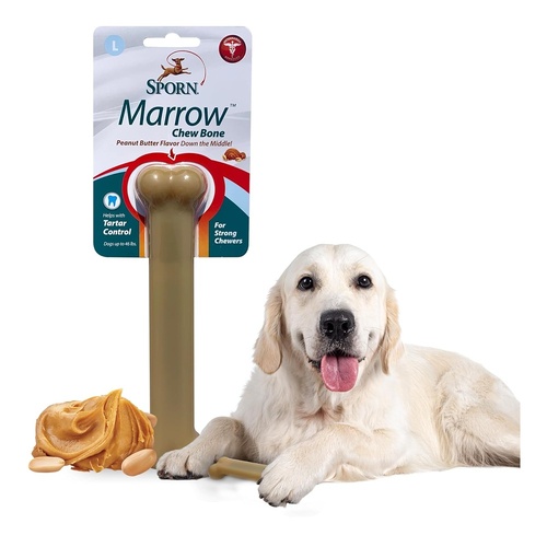 5 x Large Durable Peanut Butter Marrow Chew Bone Dog's Toy