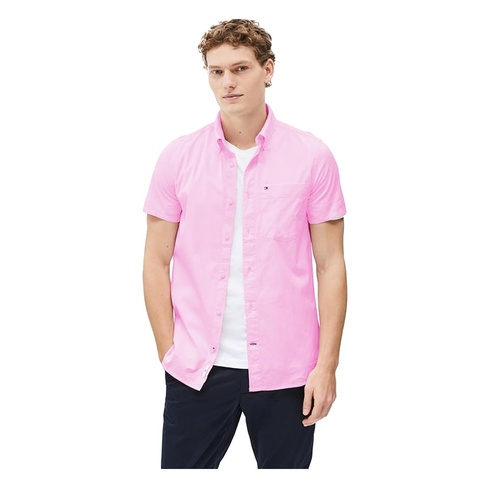 Men's WCC Poplin Slim Fitting Short Sleeves Shirt