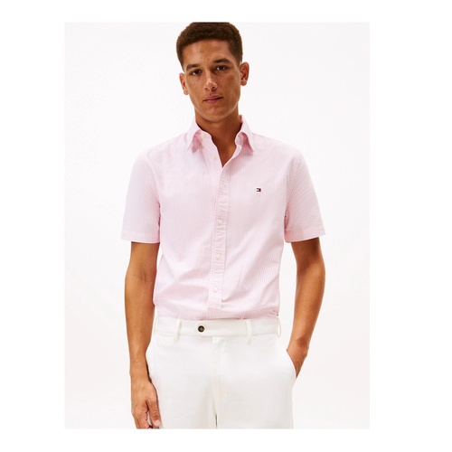 Men's Regular Fit Stretch Stripe Oxford Shirt