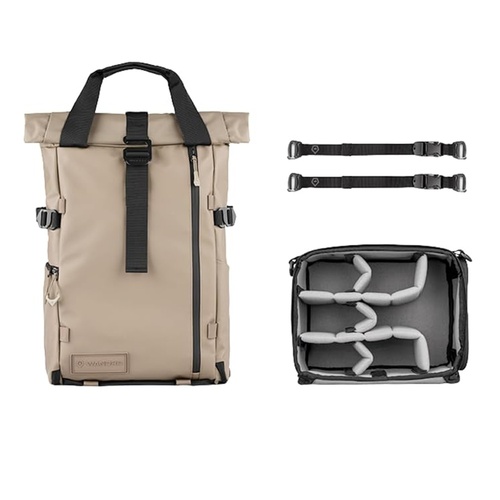 21L PRVKE Waterproof Travel & Camera Backpack with Pocket or Rolltop Access