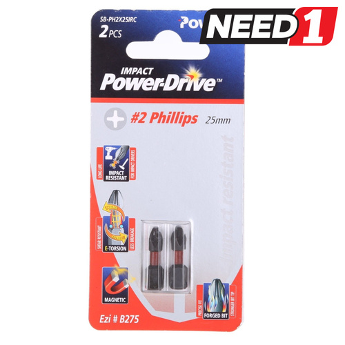 Impact Screwdriver Bits - Phillips 