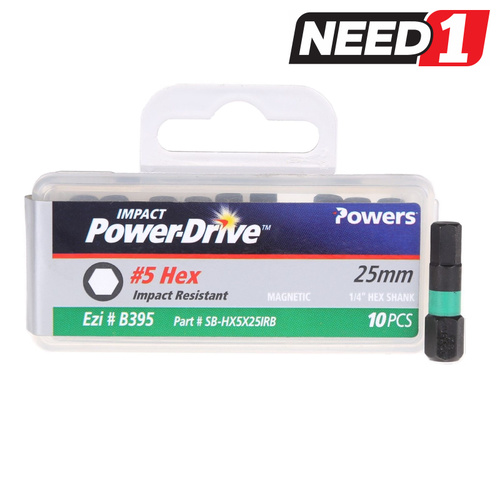 Impact Screwdriver Bits - Hex 