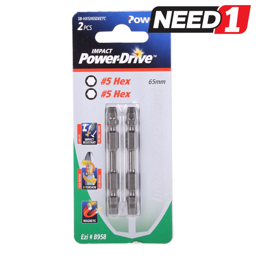 Impact Screwdriver Bits - Double Ended