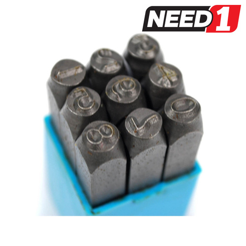 9pc Number Punch Set