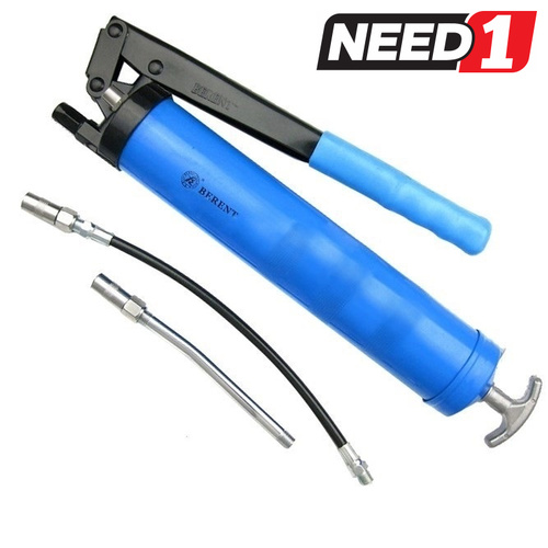 Berent Grease Gun + Extra Flexible Tube & Nozzle