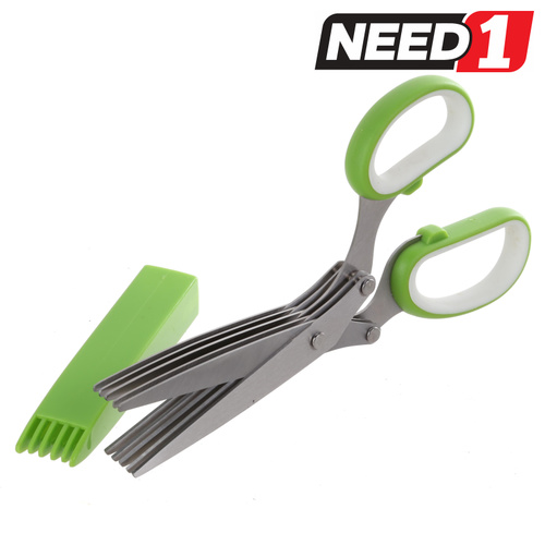 Stainless Steel 5 Blade Herb Scissors