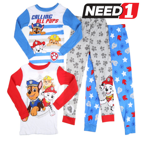 4pc Boy's Paw Patrol Sleepwear Set