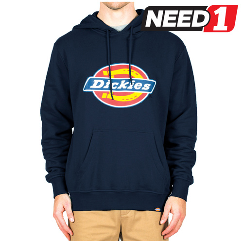 Men's Pop-Over Hoodie, Size L, Navy
