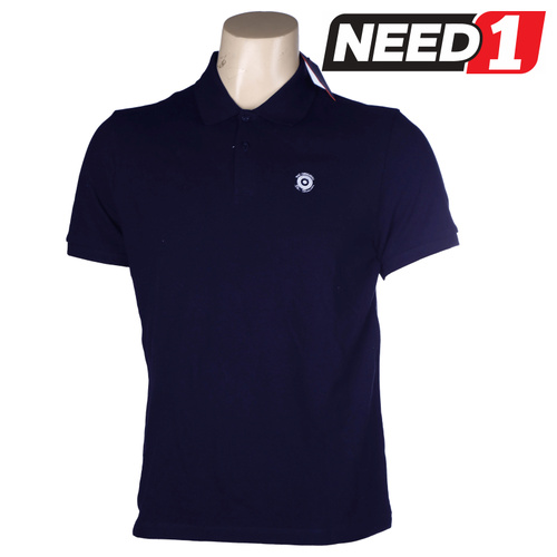 Men's Basic Polo Contrast Logo Shirt