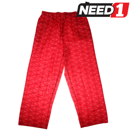 Men's Woven Sleep Pants, Red