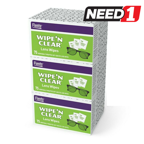 3 Pack Wipe N Clear Lens Wipes 75 Count