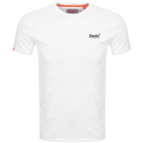 Men's Orange Label Vintage Embroidery Tee, Optic White