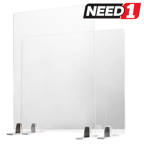2 Pack Ultrashield Acrylic Tabletop Shield Barrier