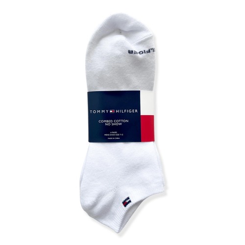 6 Pairs Men's Combed Cotton No Show Socks