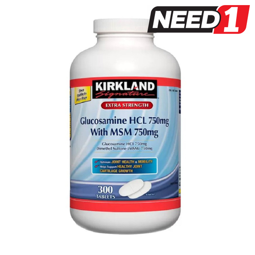 Glucosamine HCL 750 mg with MSM 750 mg 300 Tablets