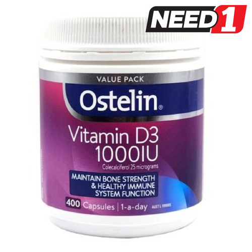 Vitamin D3 1000IU 400 Capsules