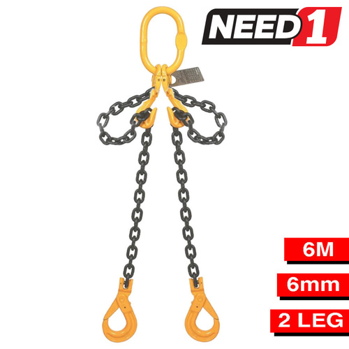 Chain Sling - 2-Leg - 6mm x 6m