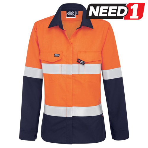 Women's Hi-Vis Flame Resistant Button-Up Shirt