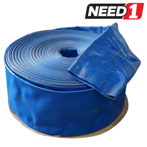 50M Roll x Reinforced PVC Tube 300mm Width | Blue