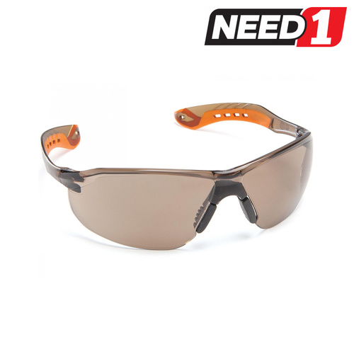 Safety Glasses - Dark Brown Lens