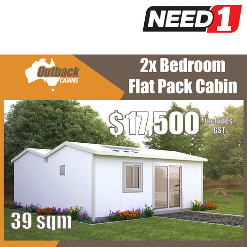 Granny Flat / Cabin - 2 Bedroom, Lounge, Bathroom, Kitchen