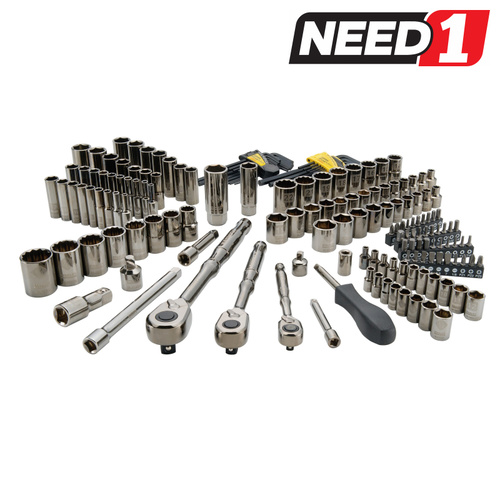FatMax 173 Piece Gunmetal Chrome Mechanics Tool Set