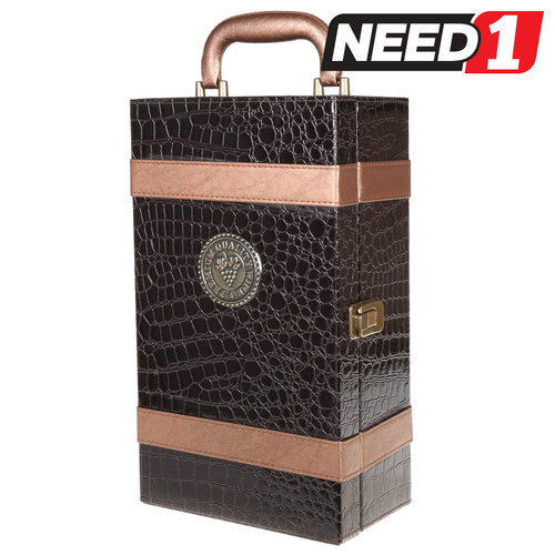 Twin Bottle Wine Box with Accessories