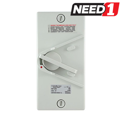 Single Pole Weatherproof Isolating Switch 
