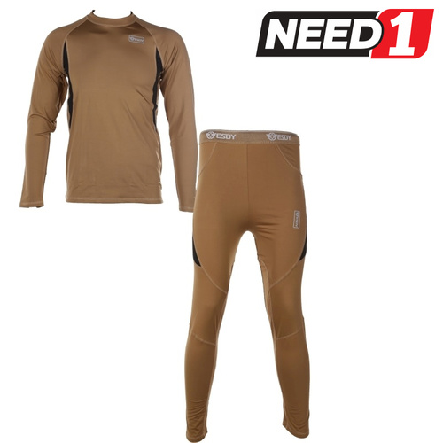 Thermal Military Underwear Top & Bottom Compression Style