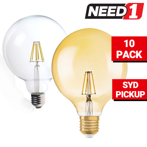 LED 8W Dimmable Filament G125 E27 Globe Bulb Lamp