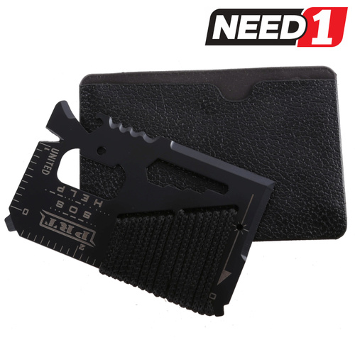 2 x EDC 16 in 1 Wallet Size Outdoor Multifunction Tools