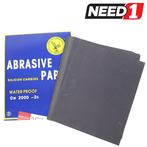 Abrasive Paper - 100x Sheets