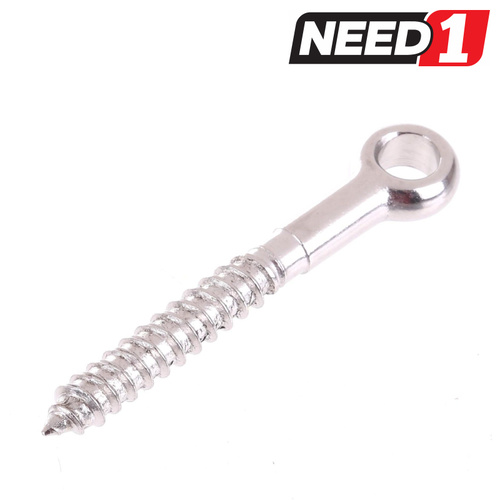 Stainless Steel Eye Lag Screws 8mm x 80mm, Grade 316