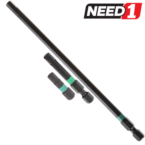 30 x Hex Impact Screwdriver Bits