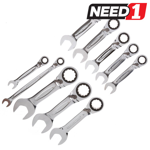 10pc Stubby Spanner Set