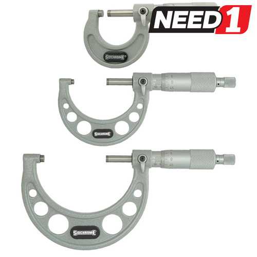 3pc Outside Micrometer Set