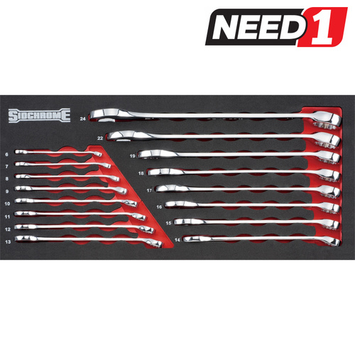 16pc Combination ROE Spanner Set